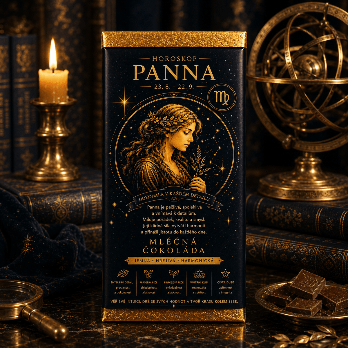 Milk Chocolate Gift 100 g – Virgo Zodiac Sign