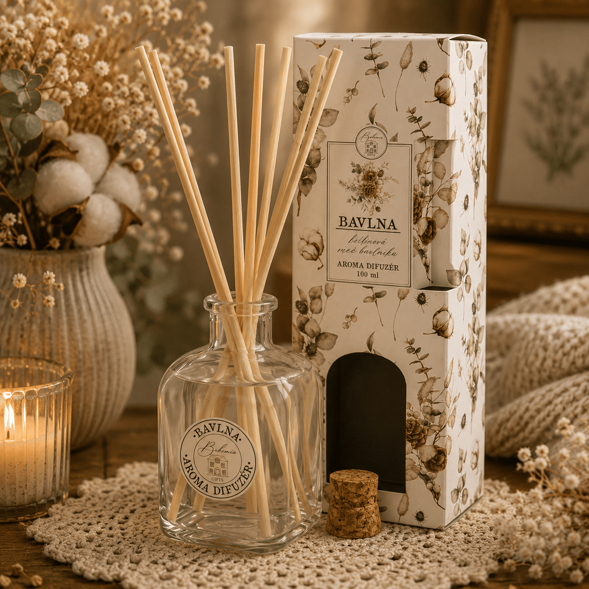 Cotton Scent Aroma Diffuser 100 ml