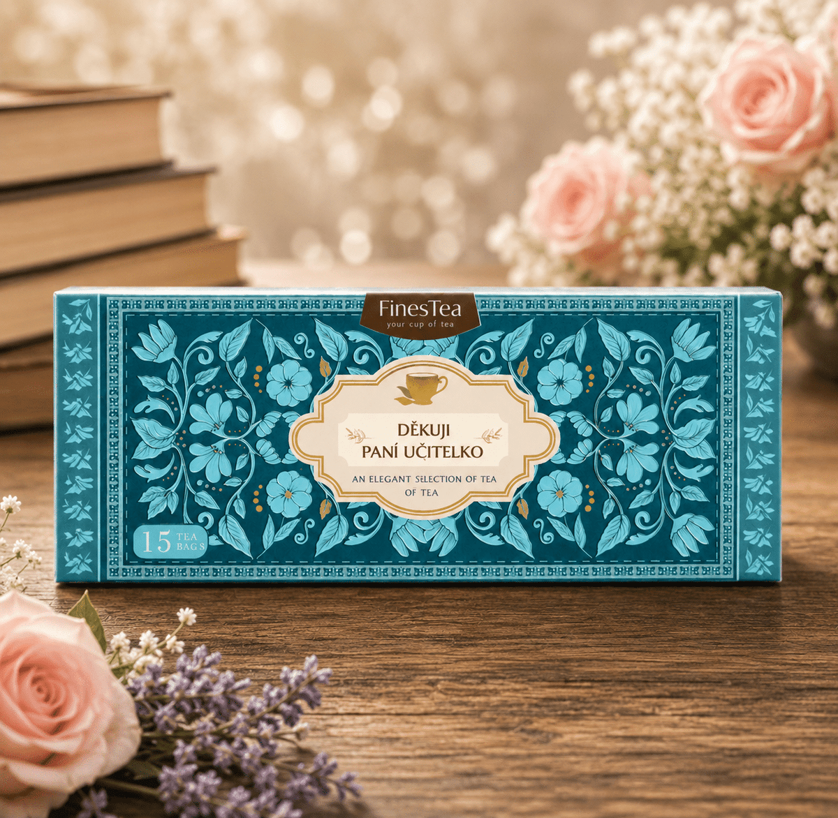 Teacher Gift Tea Set Fines Tea, 15 Sachets
