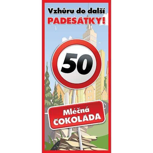 Milk Chocolate 100 g for a 50th Birthday – All the Best