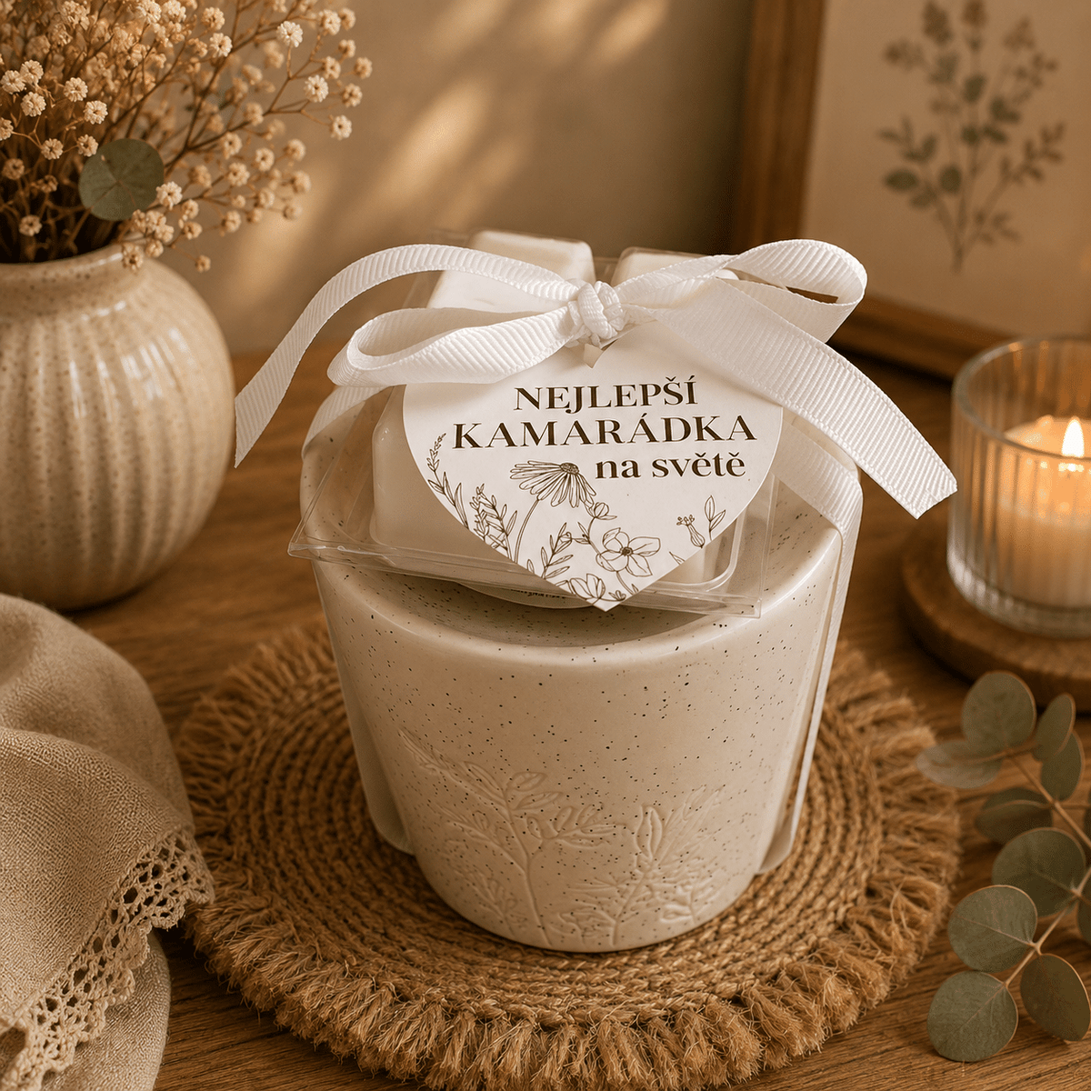 Aroma Lamp with Scented Waxes for a Friend