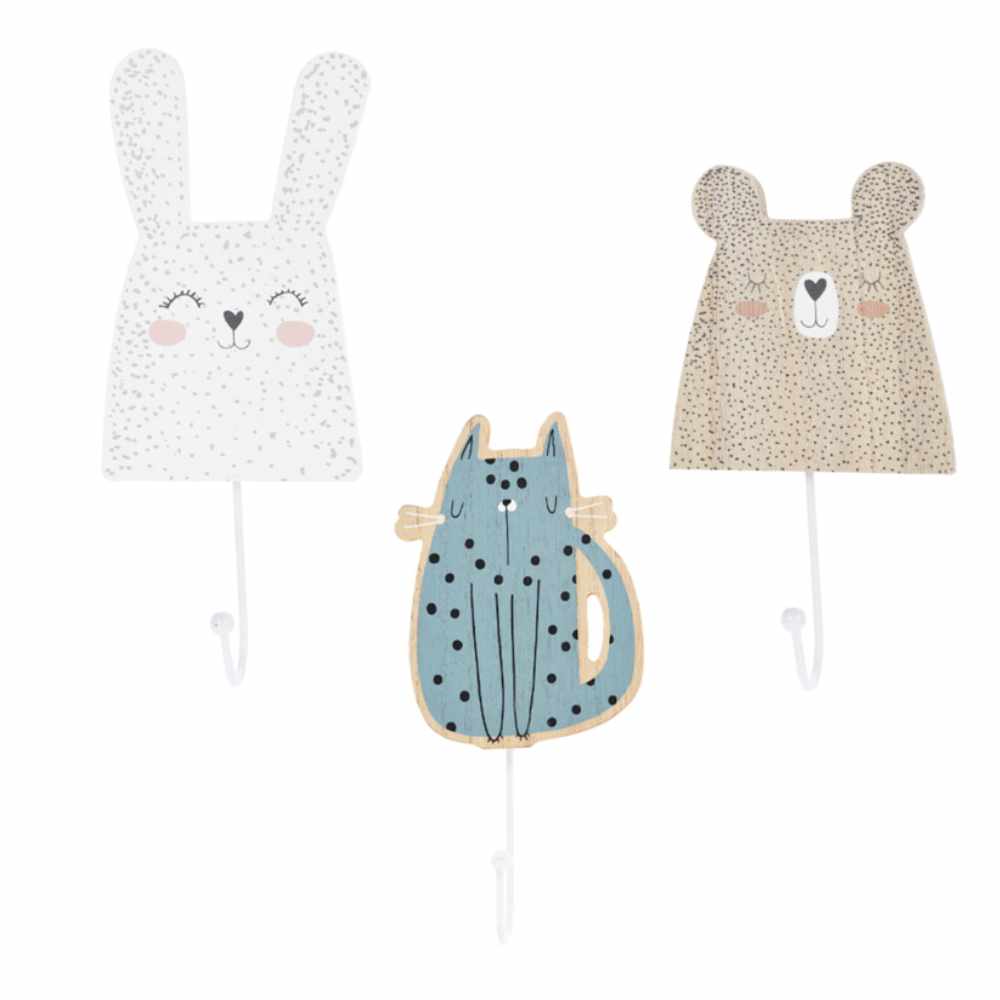 Children’s Wooden Wall Hangers, 6 Designs