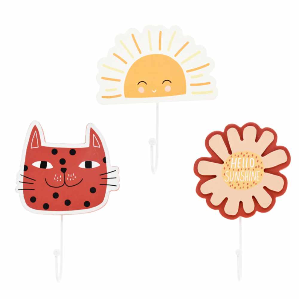Children’s Wooden Wall Hangers, 6 Designs