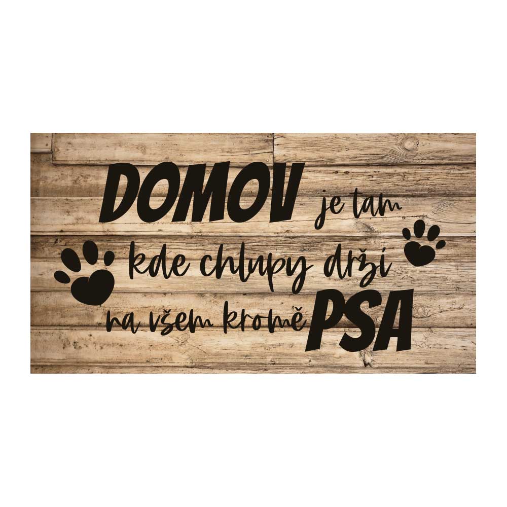 Hanging Decorative Picture for Dog Lovers – Dogs Welcome
