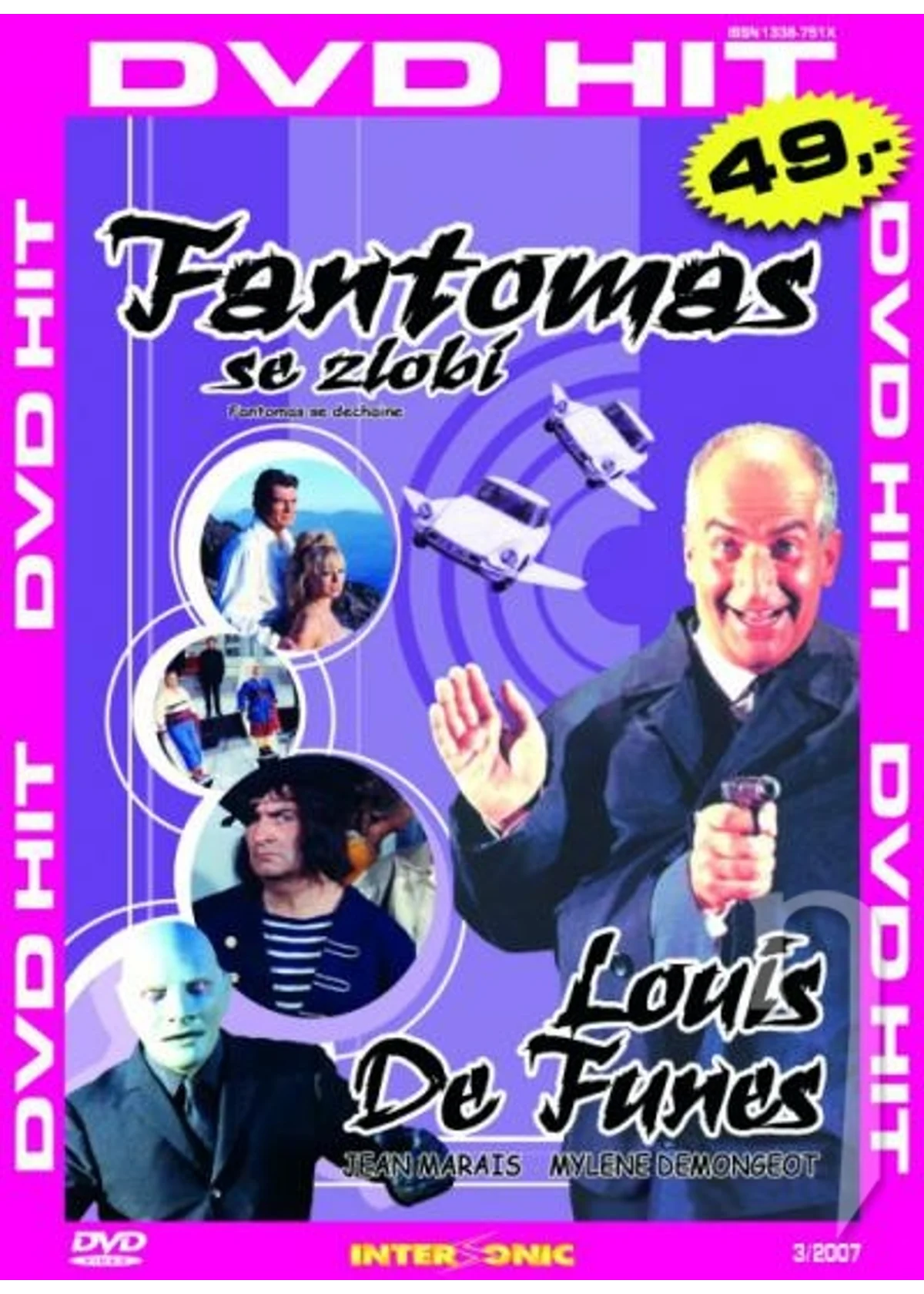 Fantomas se zlobí DVD - paper sleeve edition