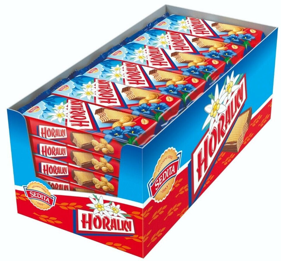 Sedita Horalky Crispy Wafers With Peanuts Cream Filling In Cocoa Coating Pack of 56 pcs