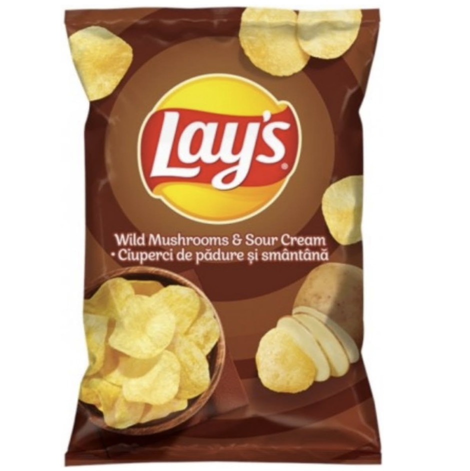 Lay's Crisps Mushroom & Sour Cream / Lay's Hribky a Krem