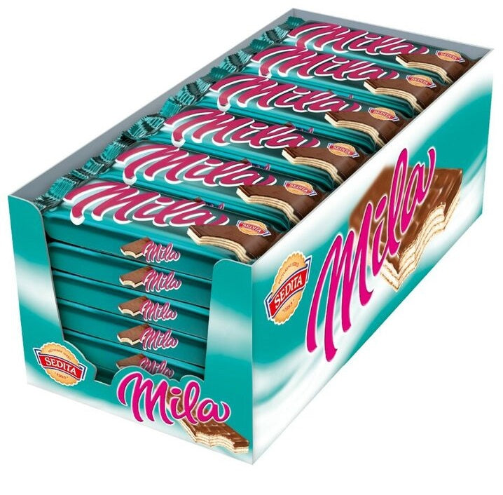 Sedita Mila Crispy Wafers With Milk Cream Filling Pack of 56 pcs