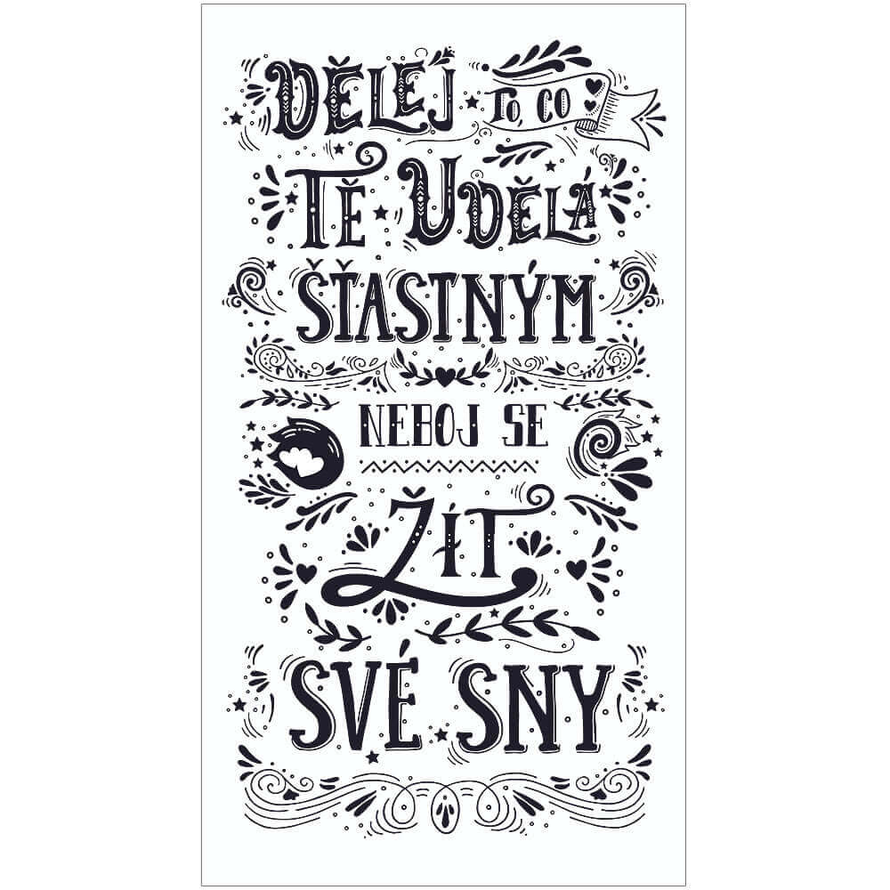 Decorative Wall Picture 20 x 40 cm – Live Your Dreams