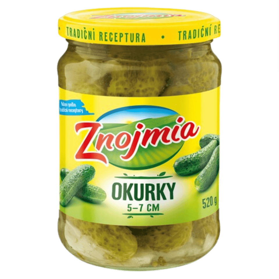 Znojmia Pickled Cucumbers 5–7 cm / Sterilovane okurky 5–7 cm