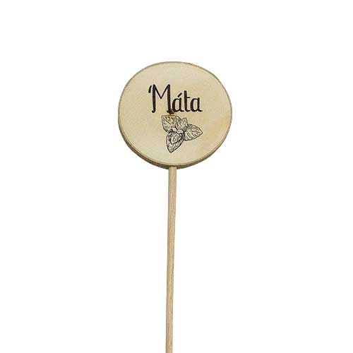 Wooden Herb Garden Plant Marker – Mint