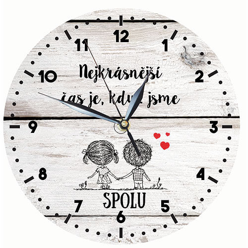 Wooden Wall Clock for Couples – The Most Beautiful Time