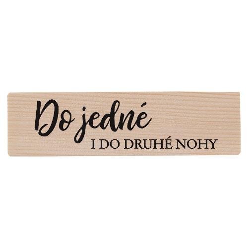 Wooden Bench Holder with Two Glasses – For One Leg and the Other