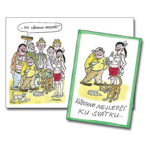 Humorous Name Day Greeting Card in an Envelope, A5