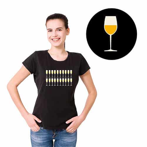 Women's Black 18th Birthday T-shirt with Glasses