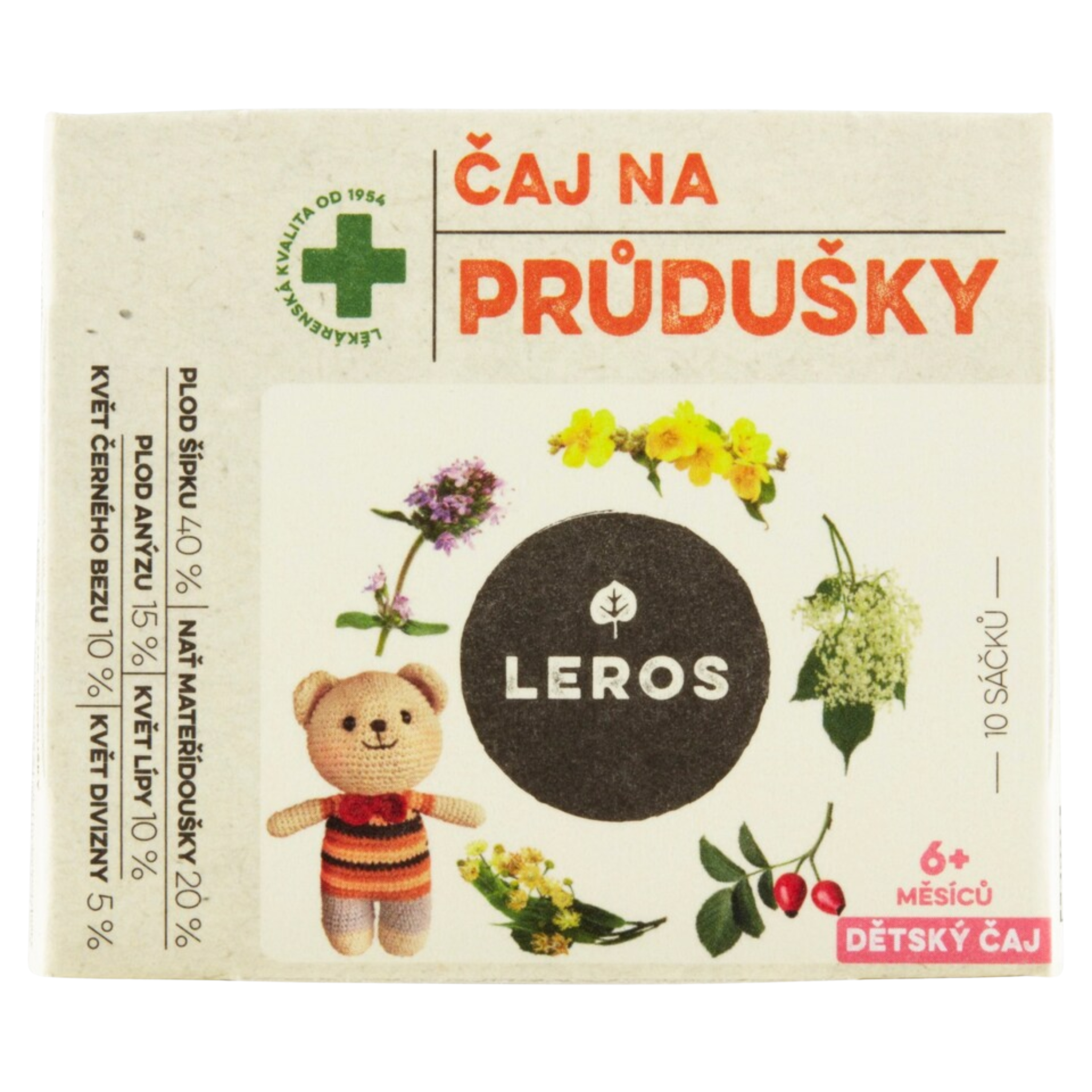 LEROS Children's Tea for Airways / Detsky caj na dychaci cesty