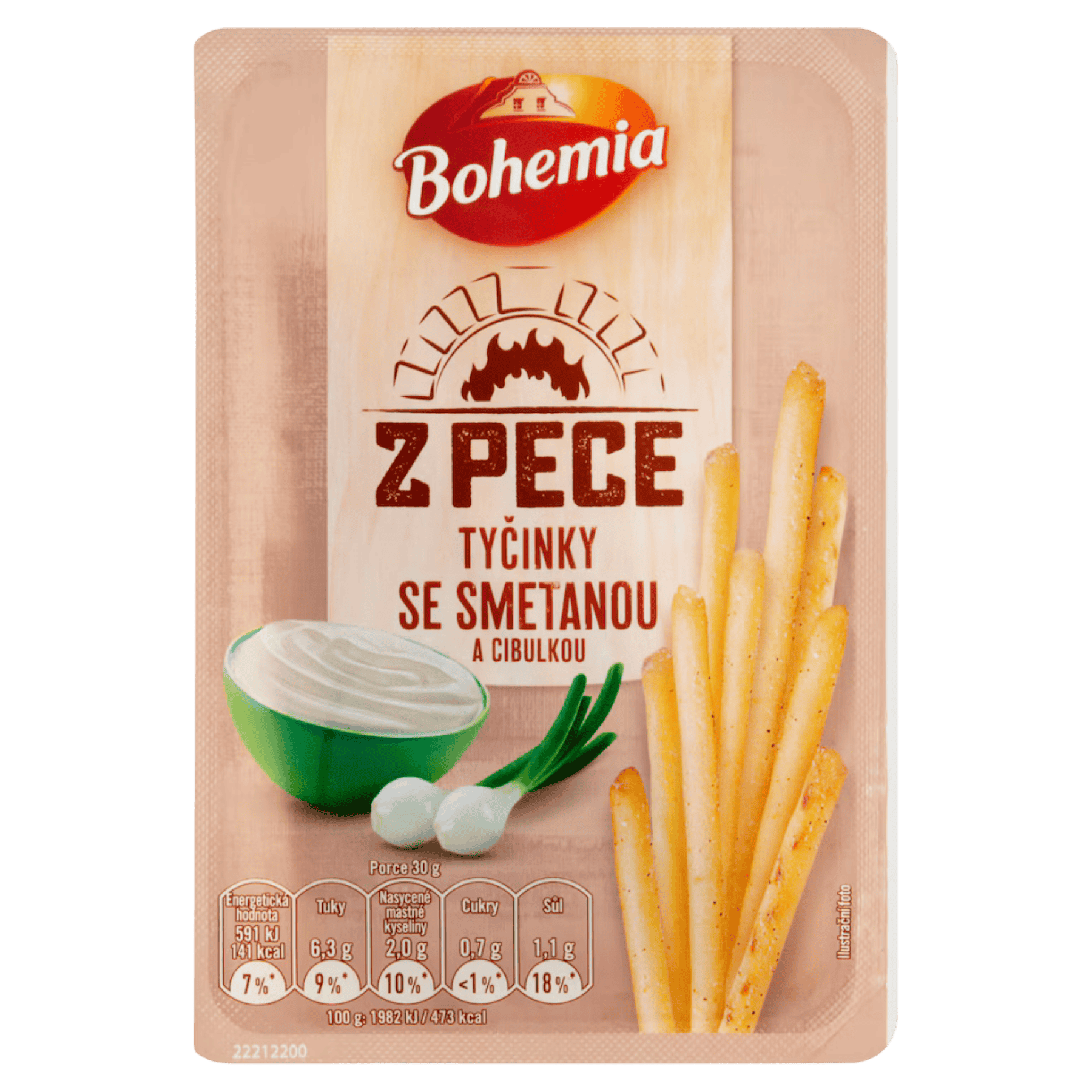 Bohemia Sour Cream & Onion Sticks / Tycinky se smetanou a cibulkou