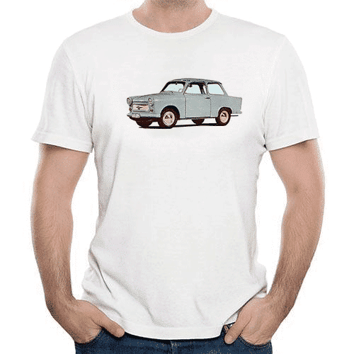 Grey Retro Trabant 601 T-shirt