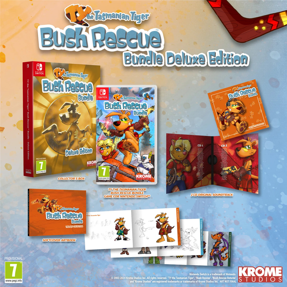 TY the Tasmanian Tiger HD: Bush Rescue Bundle – Deluxe Edition (Nintendo Switch)