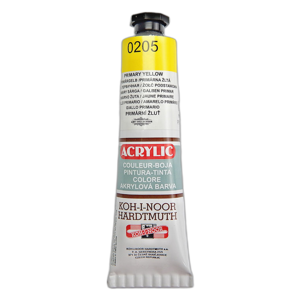 Koh-i-Noor Acrylic Paint 40 ml 0205 Primary Yellow