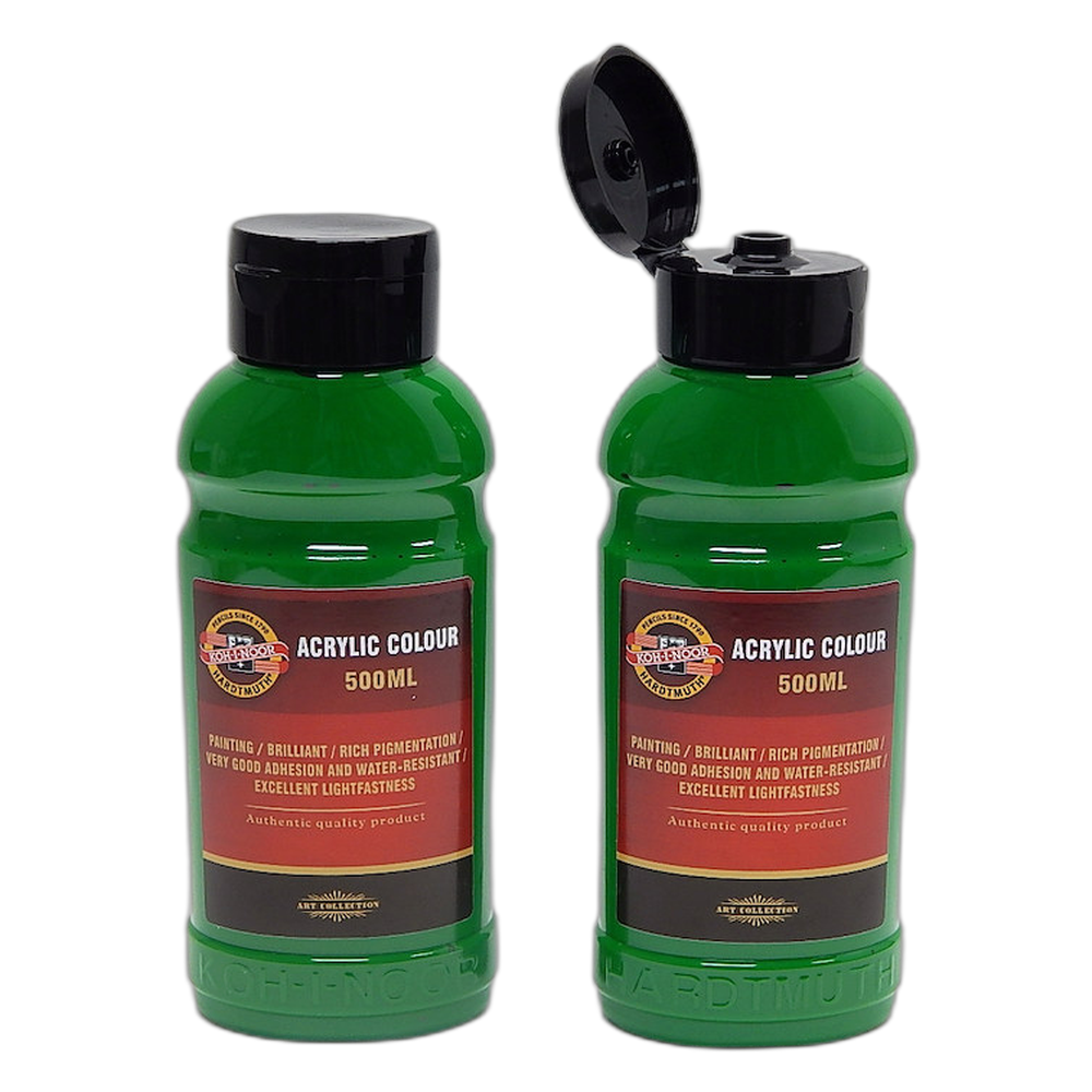 Koh-i-Noor Acrylic Paint 500 ml 0520 Permanent Green