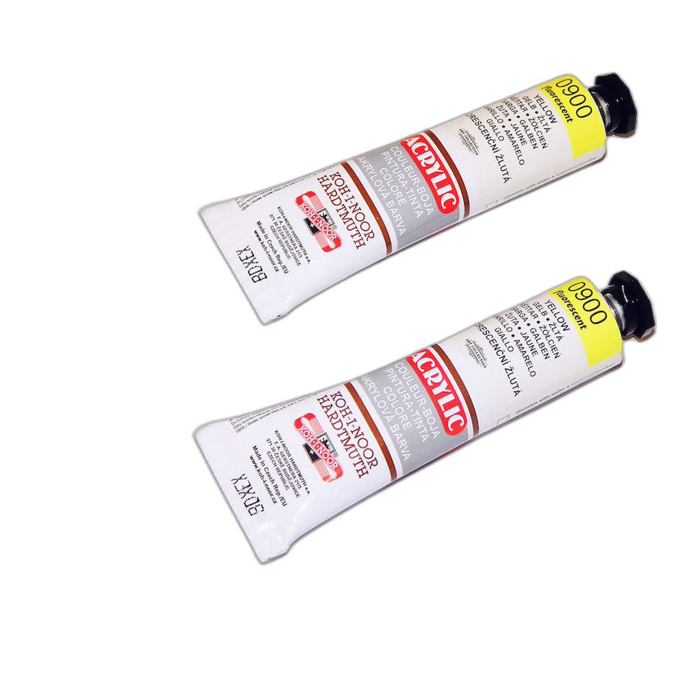 Koh-i-Noor Acrylic Paint 40 ml 0900 Fluorescent Yellow