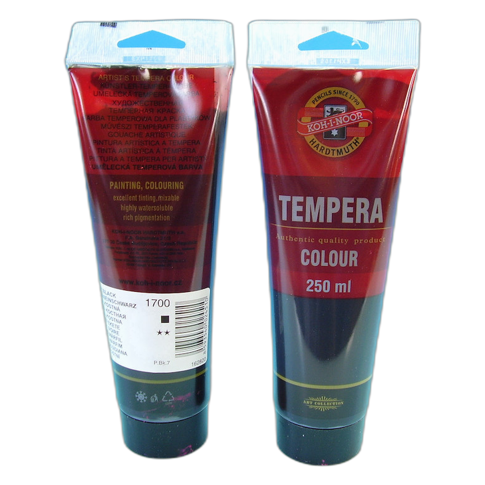 Koh-i-Noor Tempera Paint 250 ml 1700 Bone Black