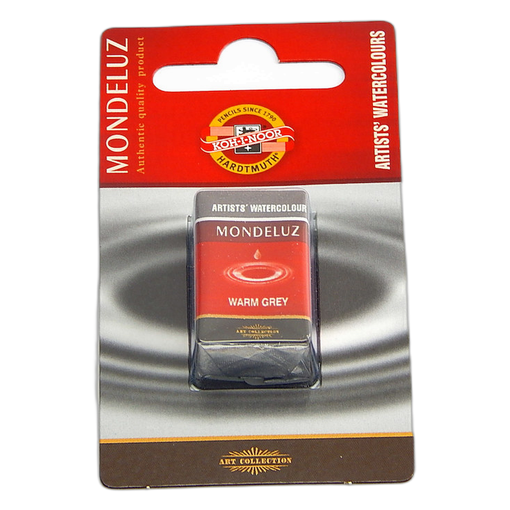 Koh-i-Noor Mondeluz 1636 Artist Watercolour Half Pan 806 Warm Grey