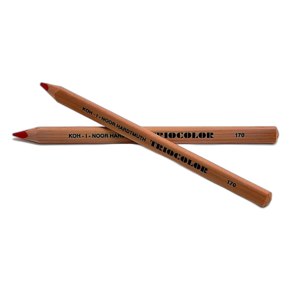 Koh-i-Noor Triocolor 3150 Jumbo Triangular Pencil Natural 170 Pyrrole Red