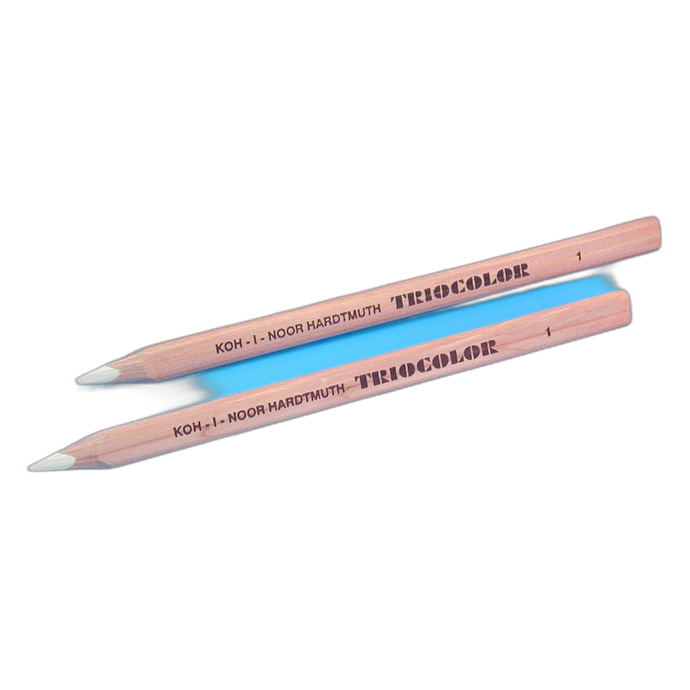 Koh-i-Noor Triocolor 3150 Jumbo Triangular Pencil Natural 01 White