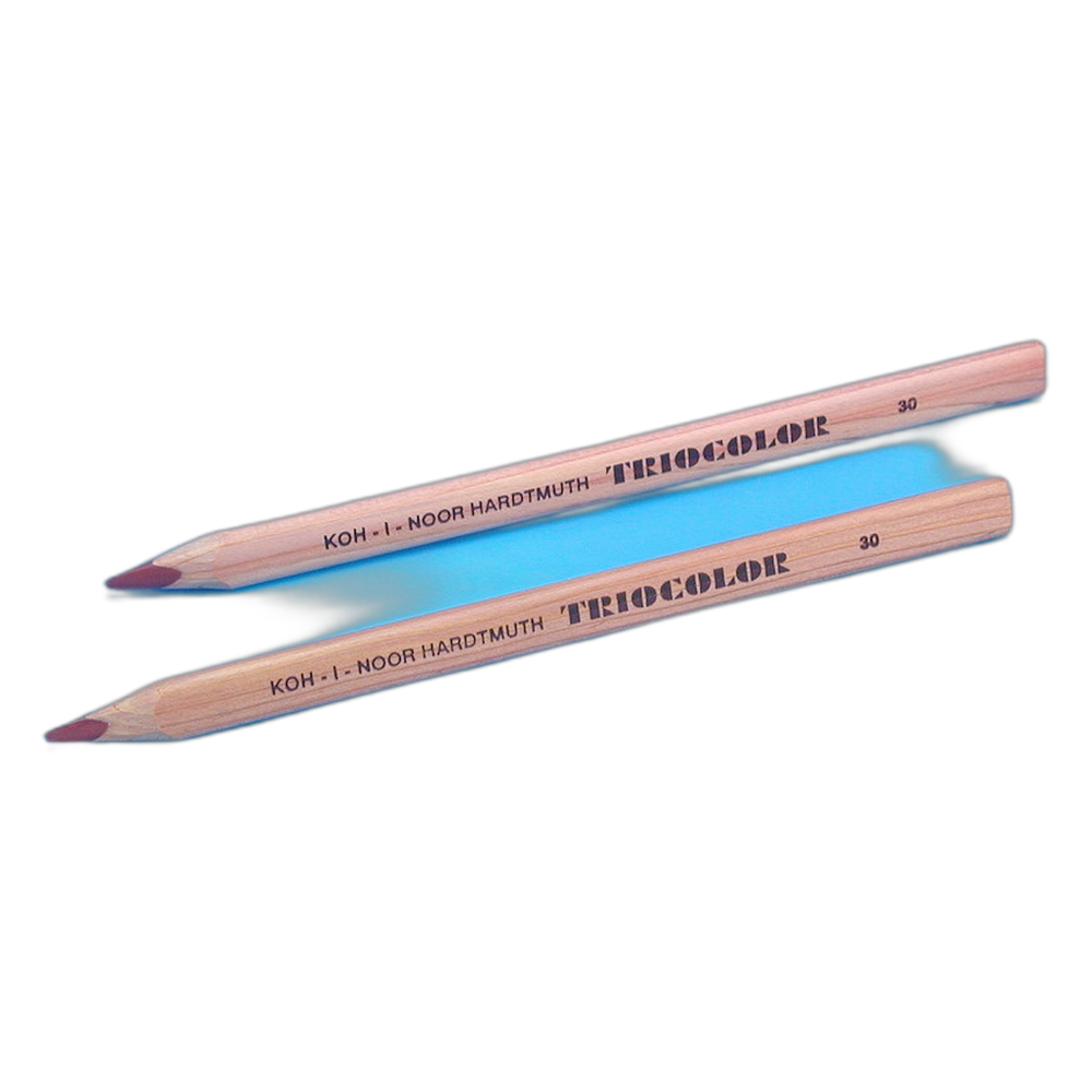 Koh-i-Noor Triocolor 3150 Jumbo Triangular Pencil Natural 30 Reddish Brown