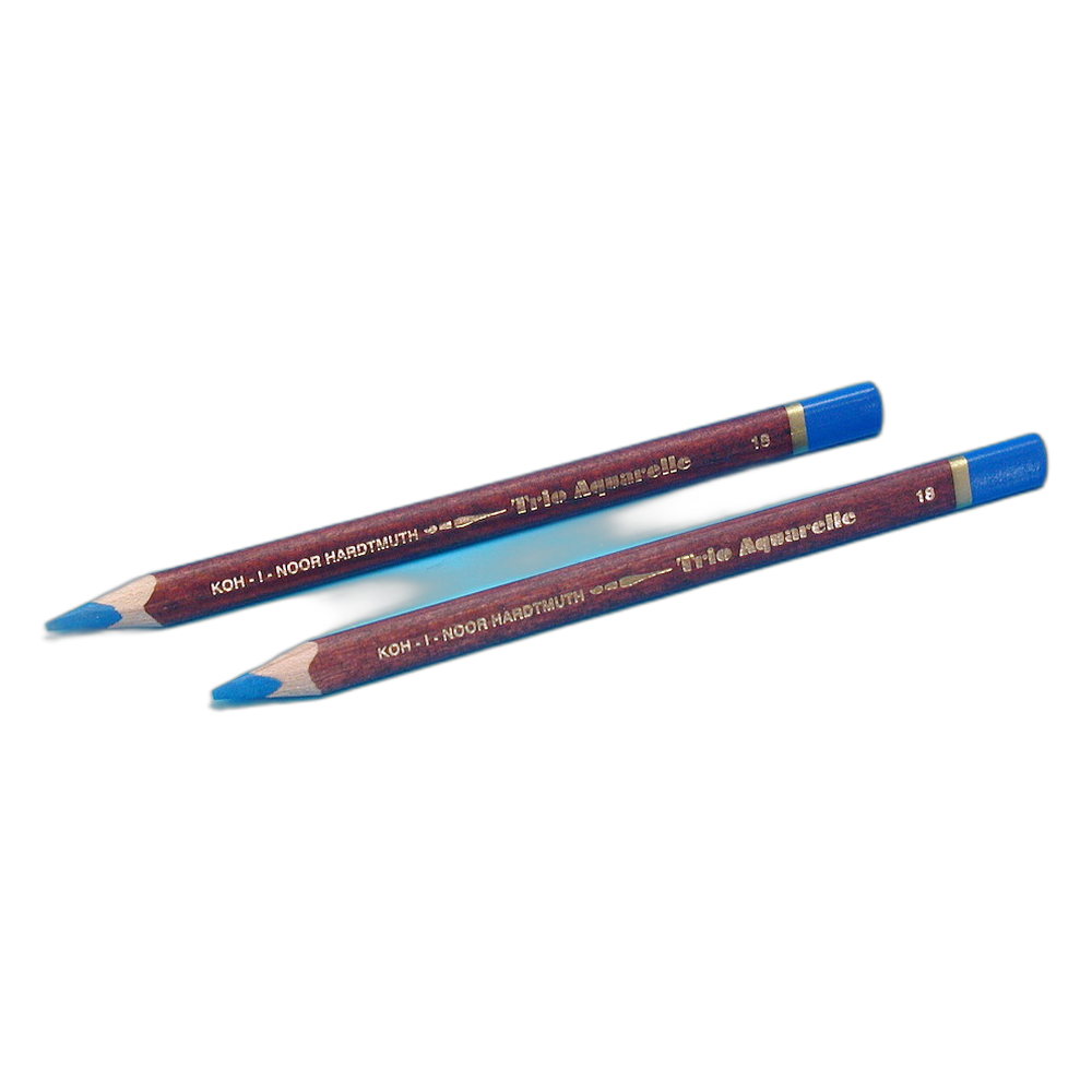 Koh-i-Noor Triocolor 3760 Aquarell Triangular Pencil 18 Light Blue