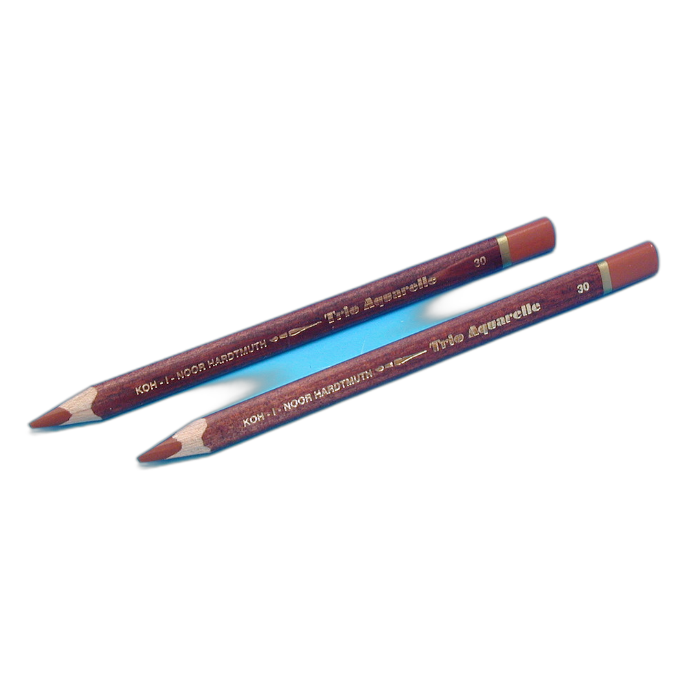 Koh-i-Noor Triocolor 3760 Aquarell Triangular Pencil 30 Reddish Brown