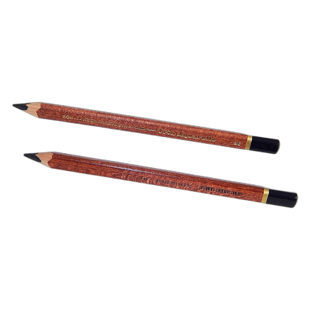 Koh-i-Noor Triocolor 3760 Aquarell Triangular Pencil 36 Black