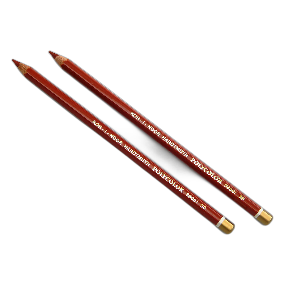 Koh-i-Noor Polycolor 3800 Artist Coloured Pencil 30 Reddish Brown