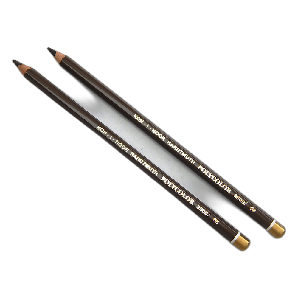 Koh-i-Noor Polycolor 3800 Artist Coloured Pencil 68 Burnt Umber