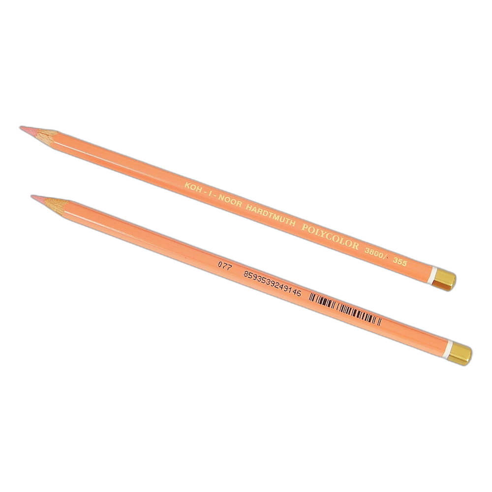 Koh-i-Noor Polycolor 3800 Artist Coloured Pencil 355 Peach Orange