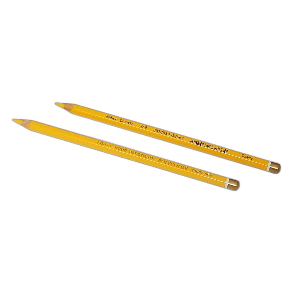 Koh-i-Noor Polycolor 3800 Artist Coloured Pencil 556 Amber Orange