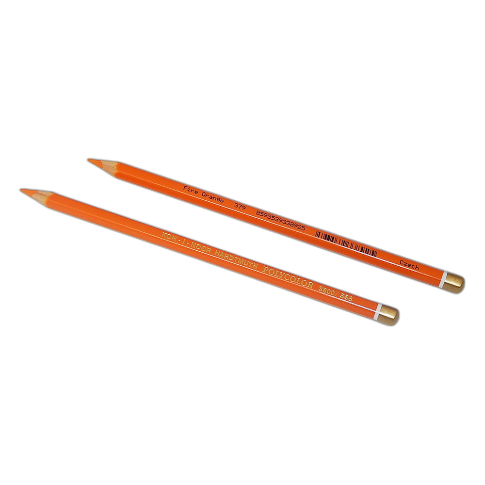 Koh-i-Noor Polycolor 3800 Artist Coloured Pencil 558 Fire Orange
