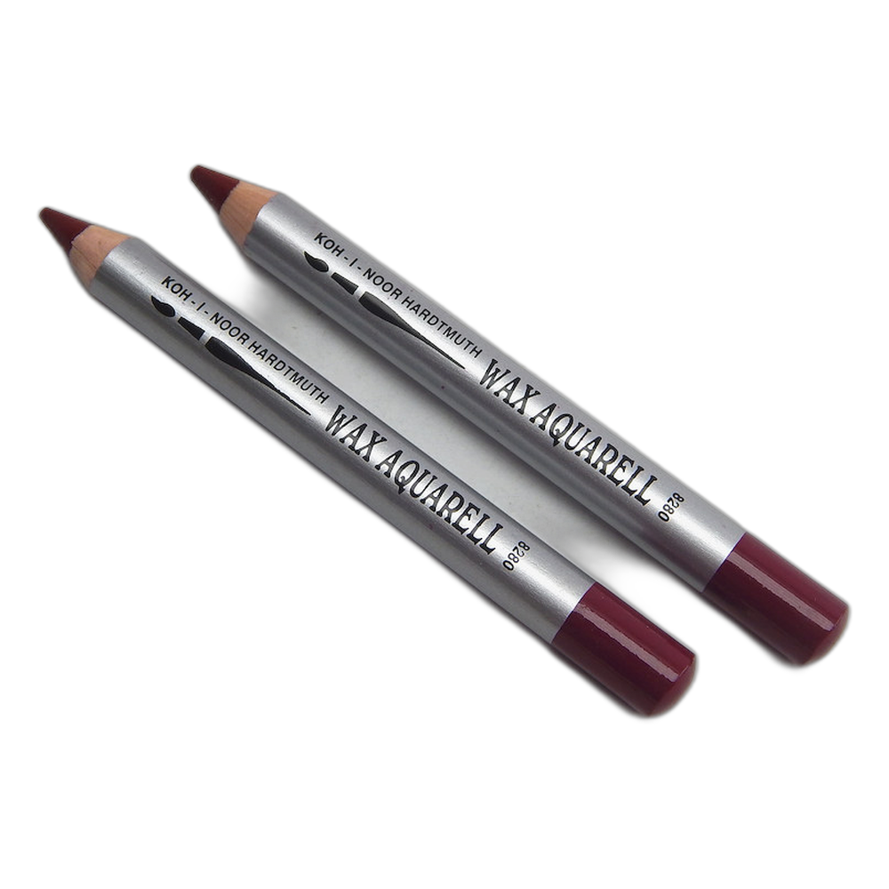 Koh-i-Noor Wax Aquarell 8280 Pencil 08 Bordeaux Red
