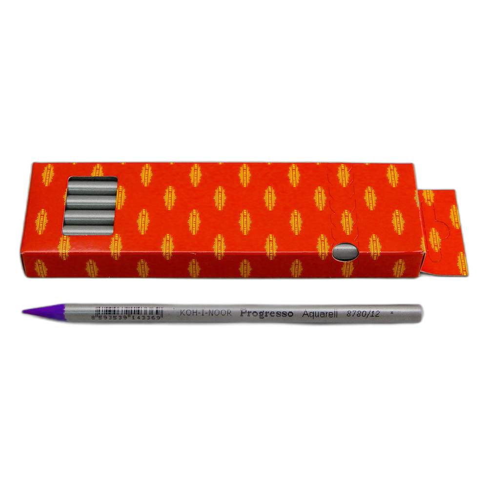 Koh-i-Noor Progresso 8780 Woodless Aquarell Pencil 12 Reddish Violet
