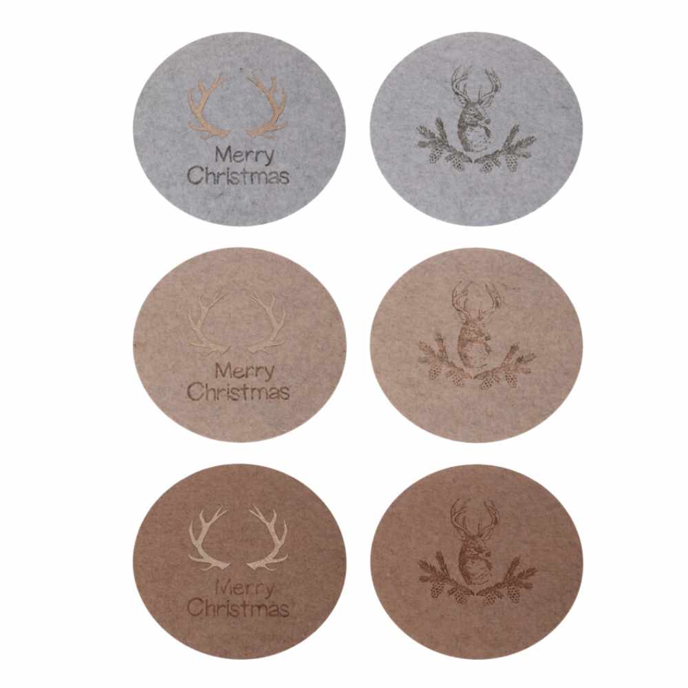 Christmas Round Placemats, Set of Two