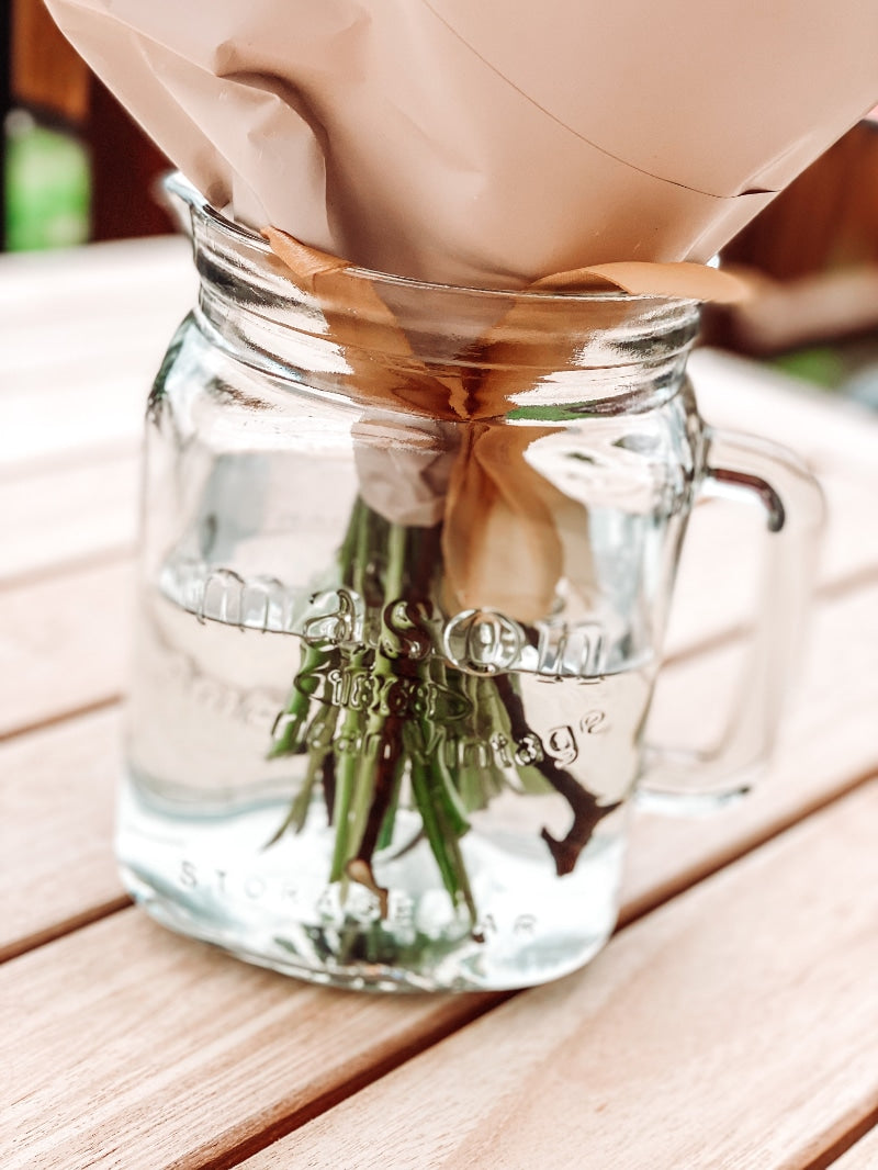 Glass Mason Jug
