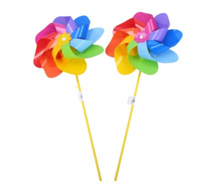 Větrník průměr 22 cm barevný duha