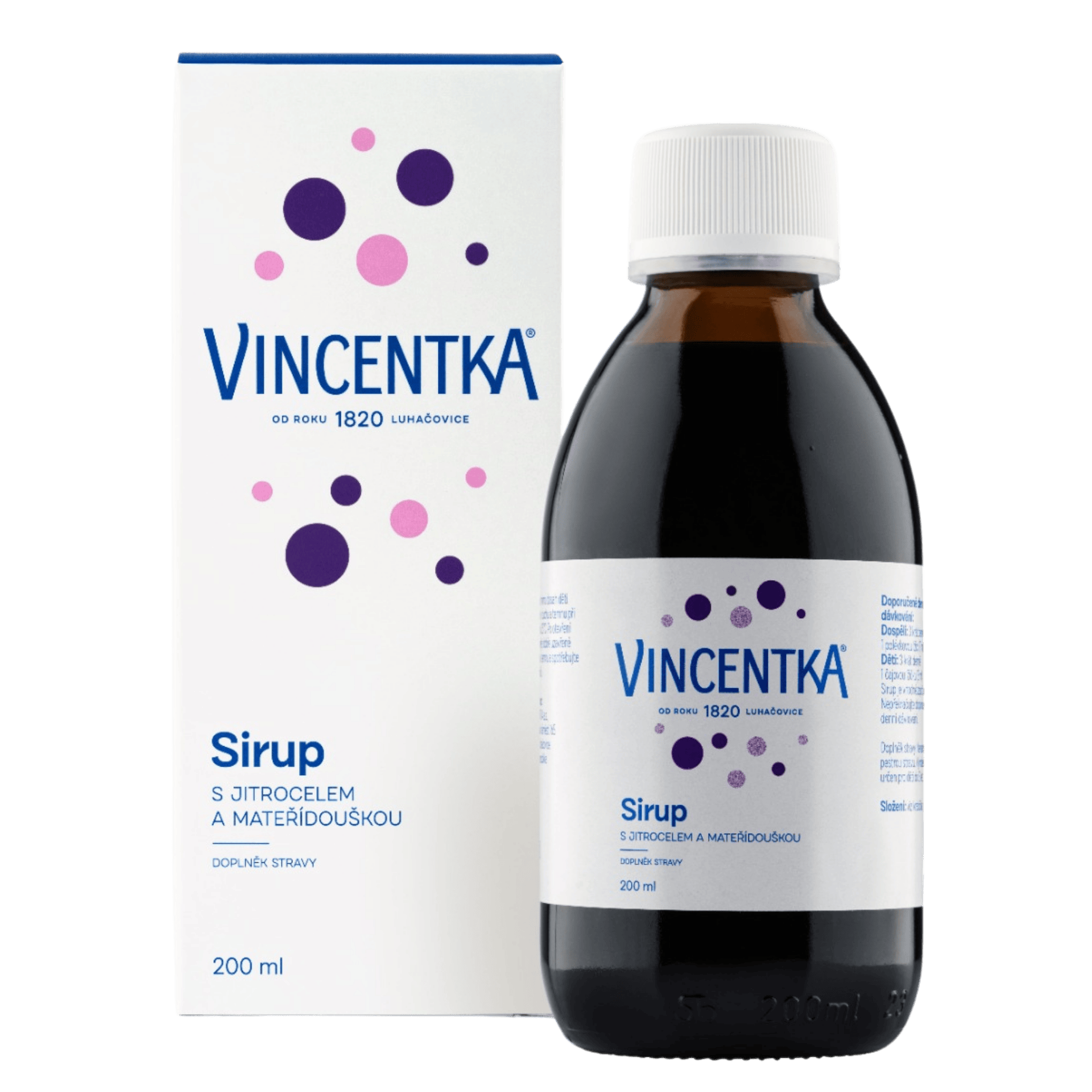 Vincentka Syrup with Plantain & Thyme / Sirup s jitrocelem a tymianem