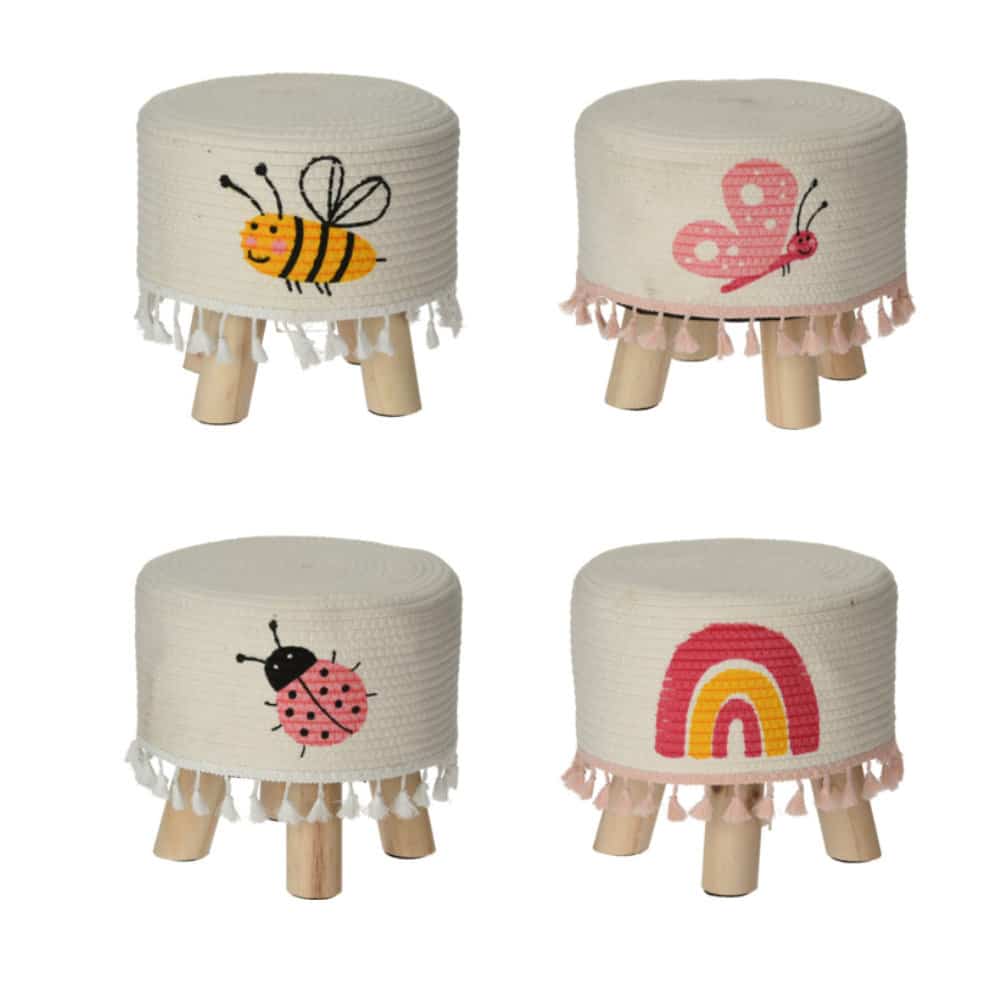 Children’s Stool with Fringes