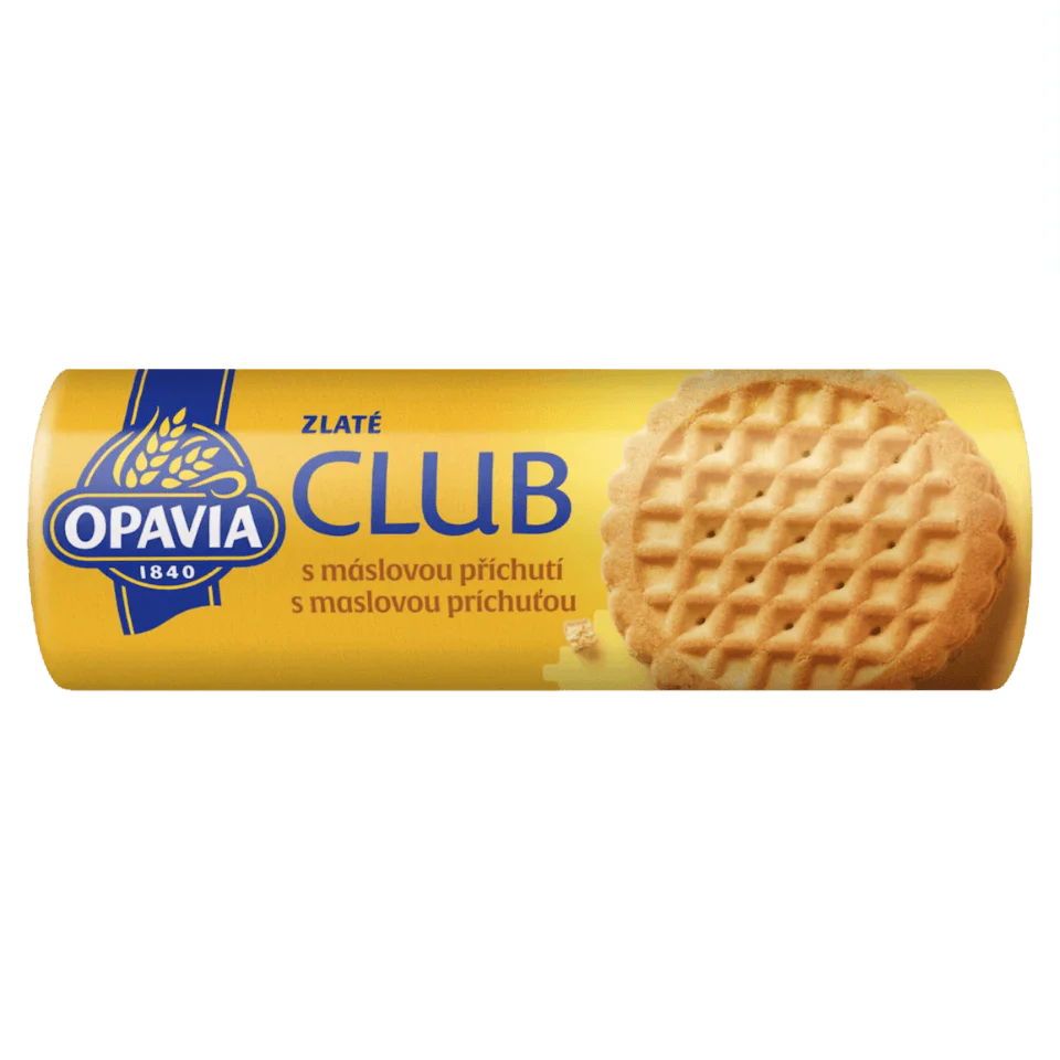 Opavia Zlate Club Cookies With Butter Flavour / Susenky Zlate Club s maslovou prichuti