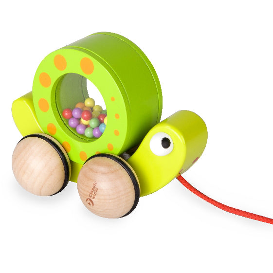 Wooden turtle pulling with balls | Czech Toys | czechmovie