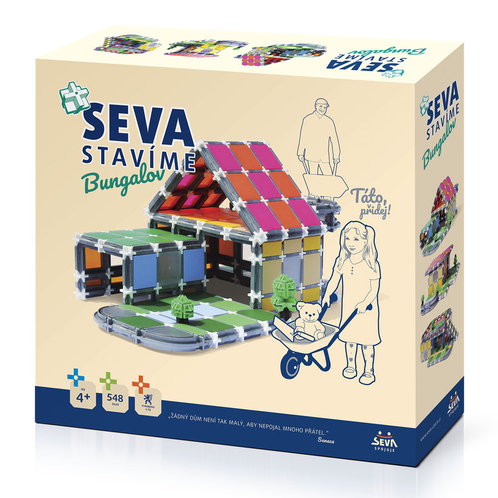 Stavebnice SEVA STAVÍME Bungalov | Czech Toys | czechmovie