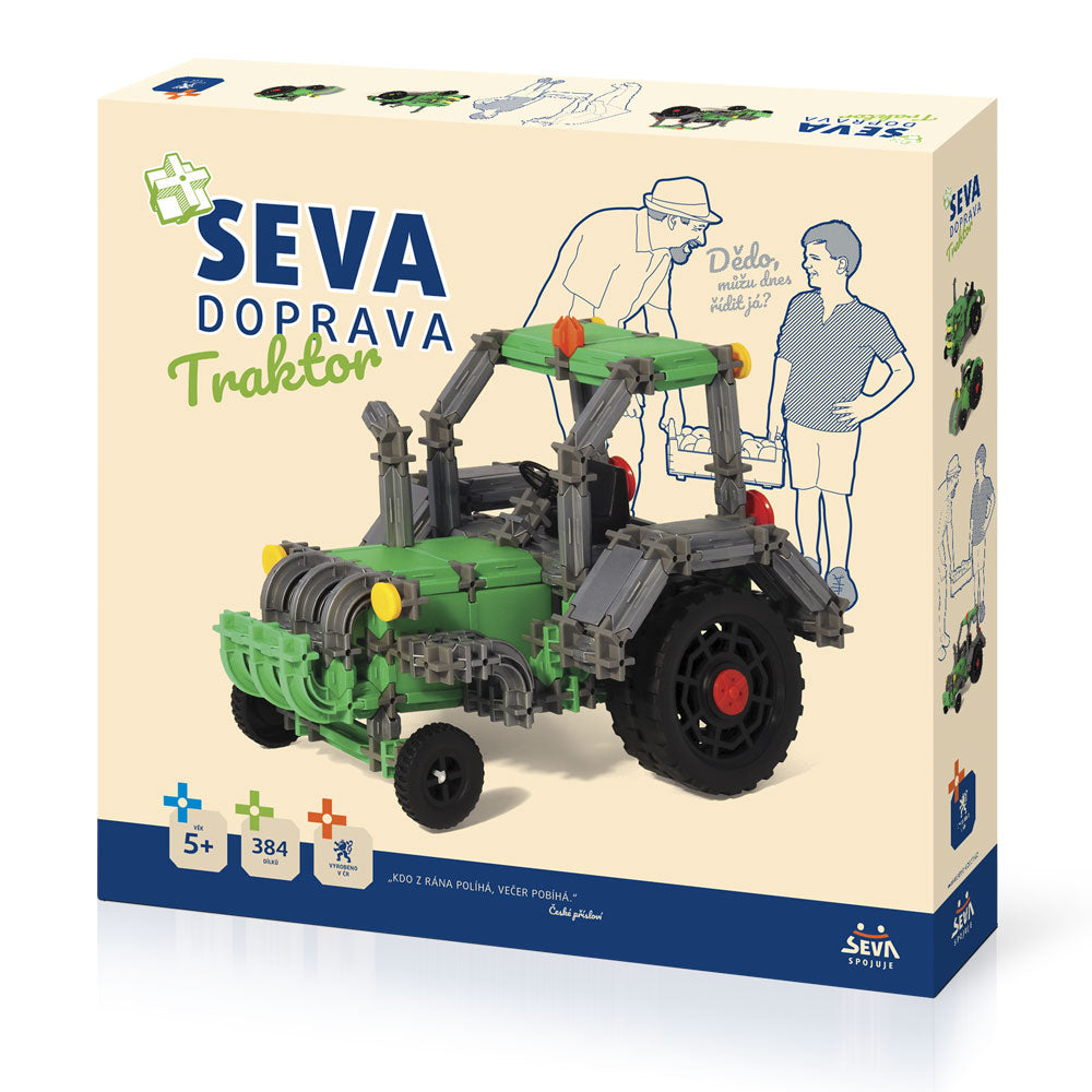 Stavebnice SEVA DOPRAVA - Traktor | Czech Toys | czechmovie
